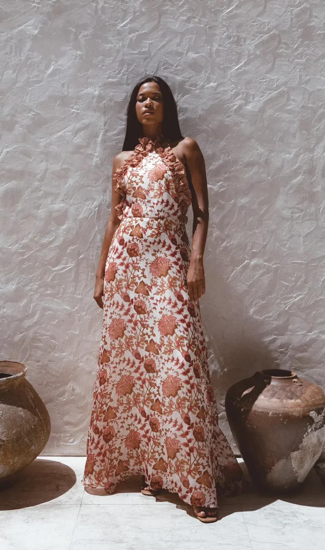 Sonya Moda Ajloun Maxi Gown Print Size 8 for rent on The Volte - main image