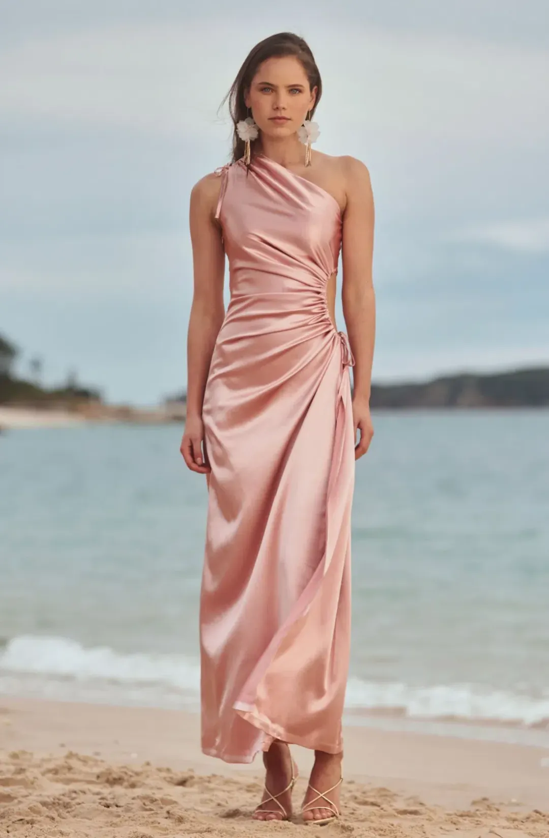 Sonya Moda Nour Blush Maxi Dress Blush Size 12 for rent on The Volte - main image