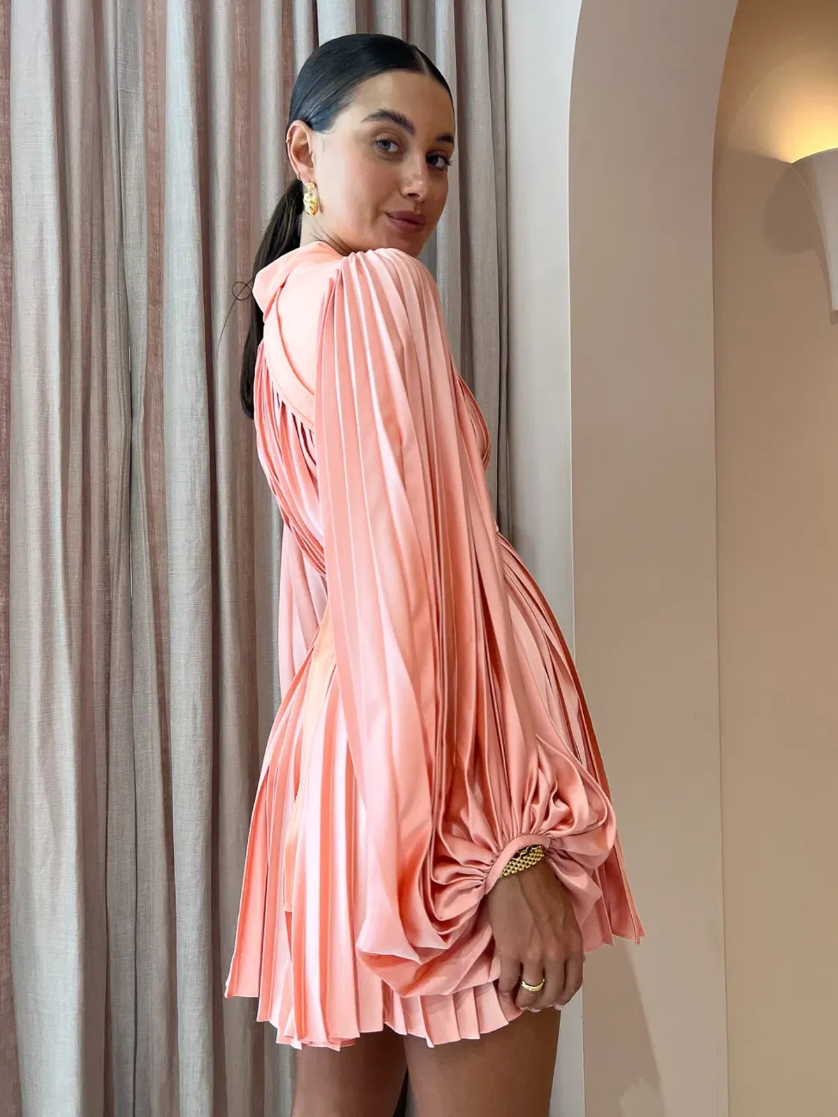 Acler George Dress in Coral Size 8 - Image 3