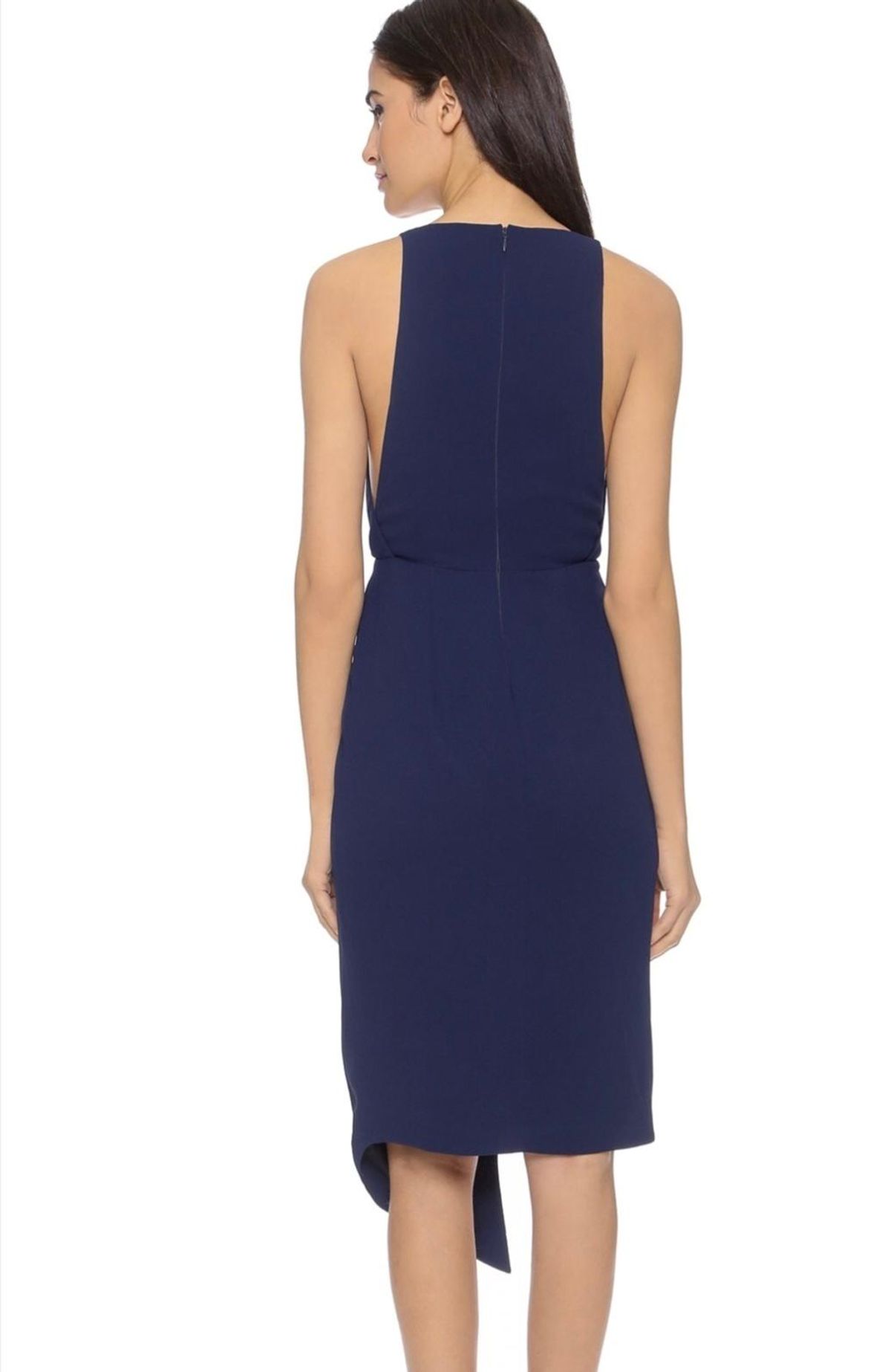 Nicholas Deep V Dress Navy Size 12 - Image 2