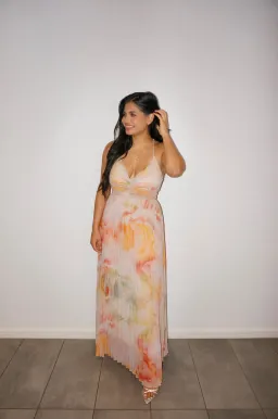 Ministry of Style The Label Sunrise Strap Dress Patterned Size 8 for rent on The Volte - image 1