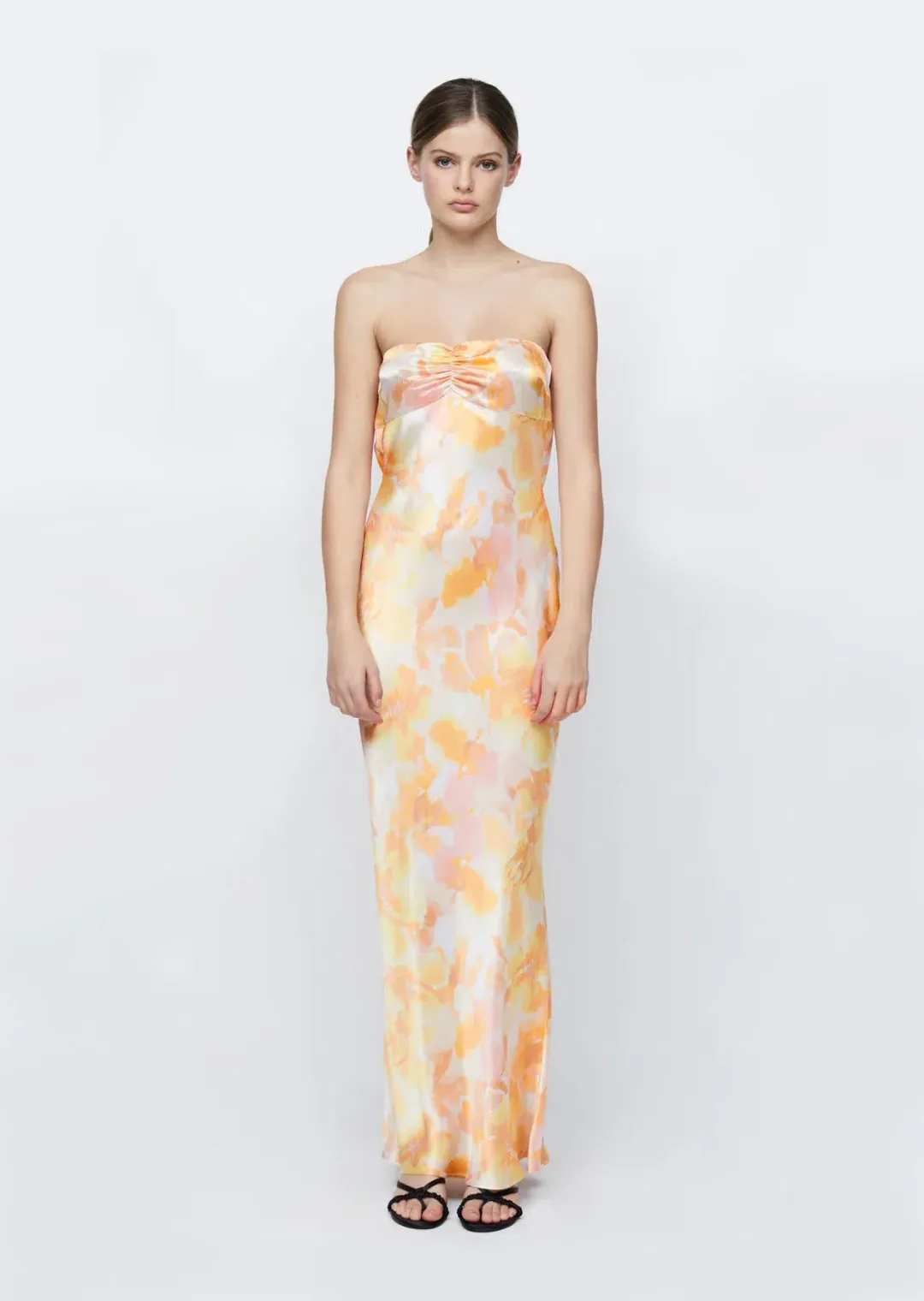 Bec & Bridge Indi Strapless Maxi Cream Size AU 6 for rent on The Volte - main image