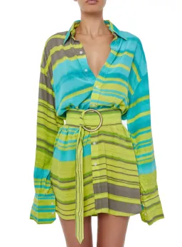 Bamba Swim Titan Shirt Dress Multicolored Size AU 10 for rent on The Volte - image 2