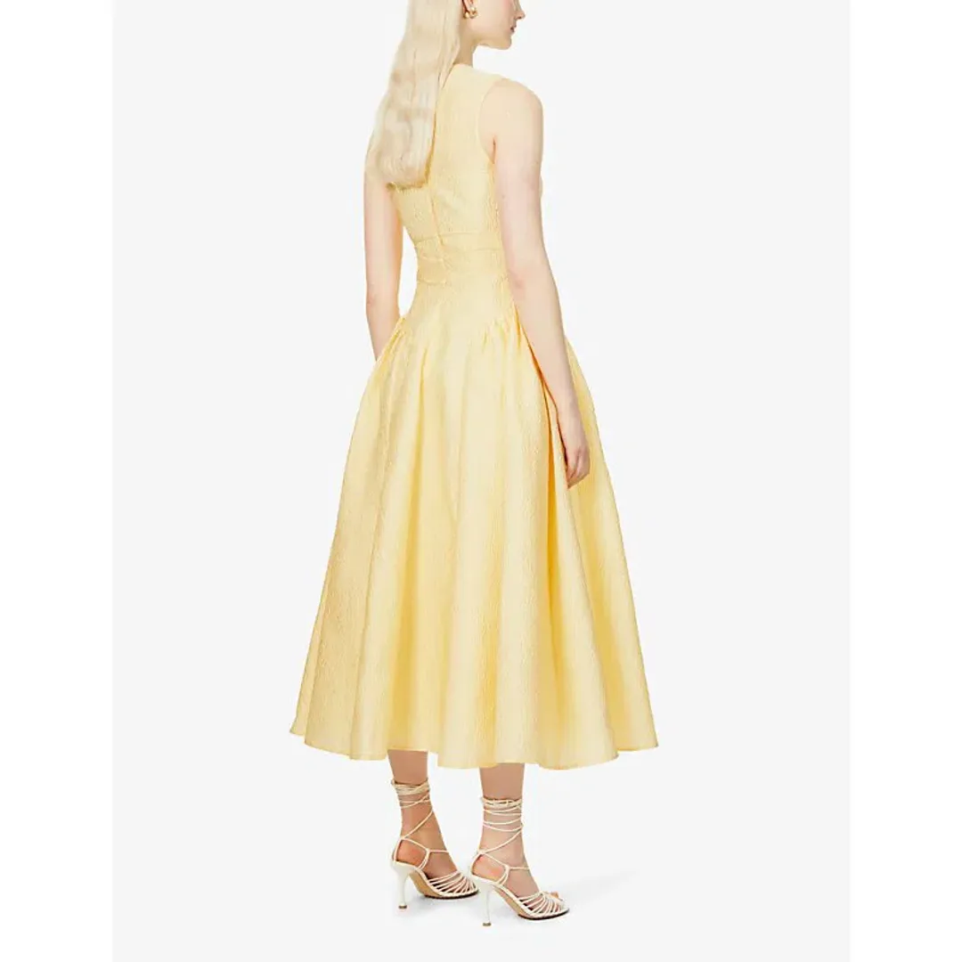 Rachel Gilbert Sophia Dress Yellow Size 3 / AU 12 for rent on The Volte - main image
