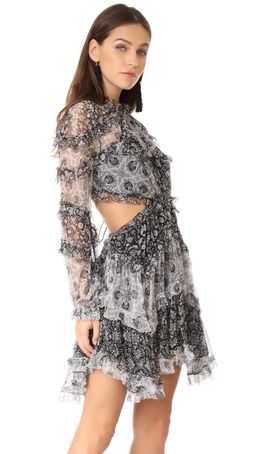 Zimmermann Divinity Ruffle Mini Dress Spliced Size 6 for rent on The Volte - image 4