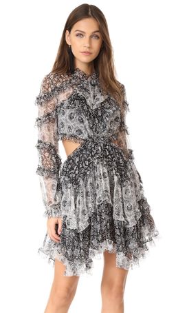 Zimmermann Divinity Ruffle Mini Dress Spliced Size 6 for rent on The Volte - image 3