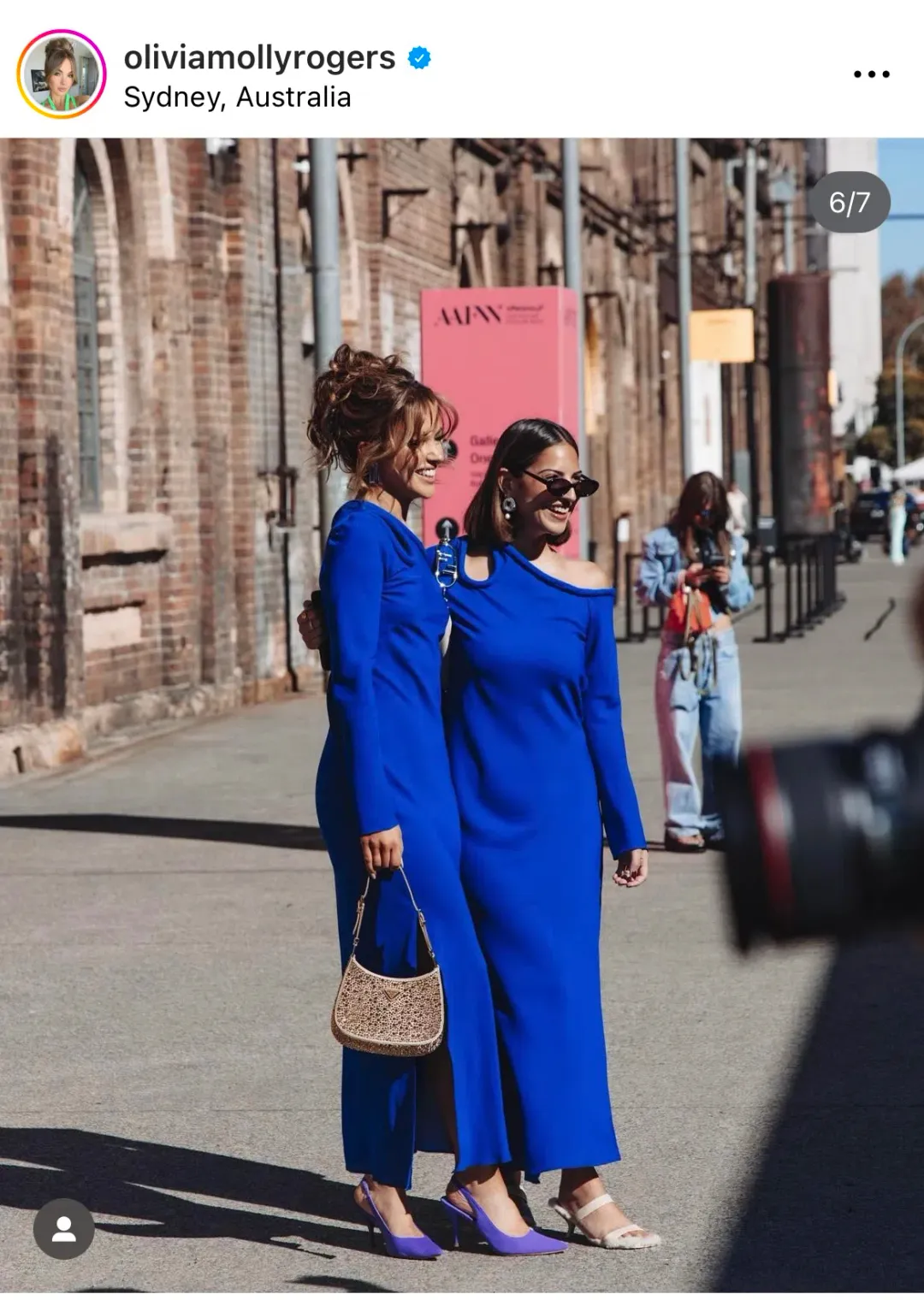 Bianca Spender Vivian Satin Dress Cobalt Size 2 / Au 10 for rent on The Volte - main image