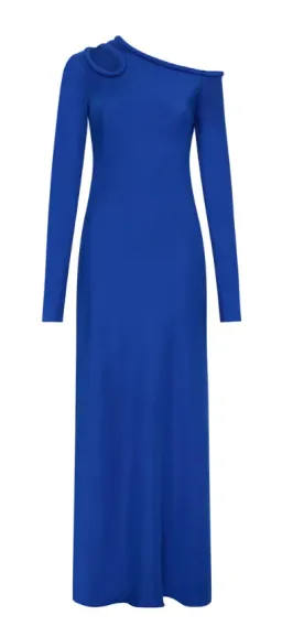 Bianca Spender Vivian Satin Dress Cobalt Size 2 / Au 10 for rent on The Volte - image 7
