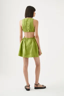 Aje Voyage Braided Cut Out Mini Dress Green Size 6 / XS for rent on The Volte - image 5