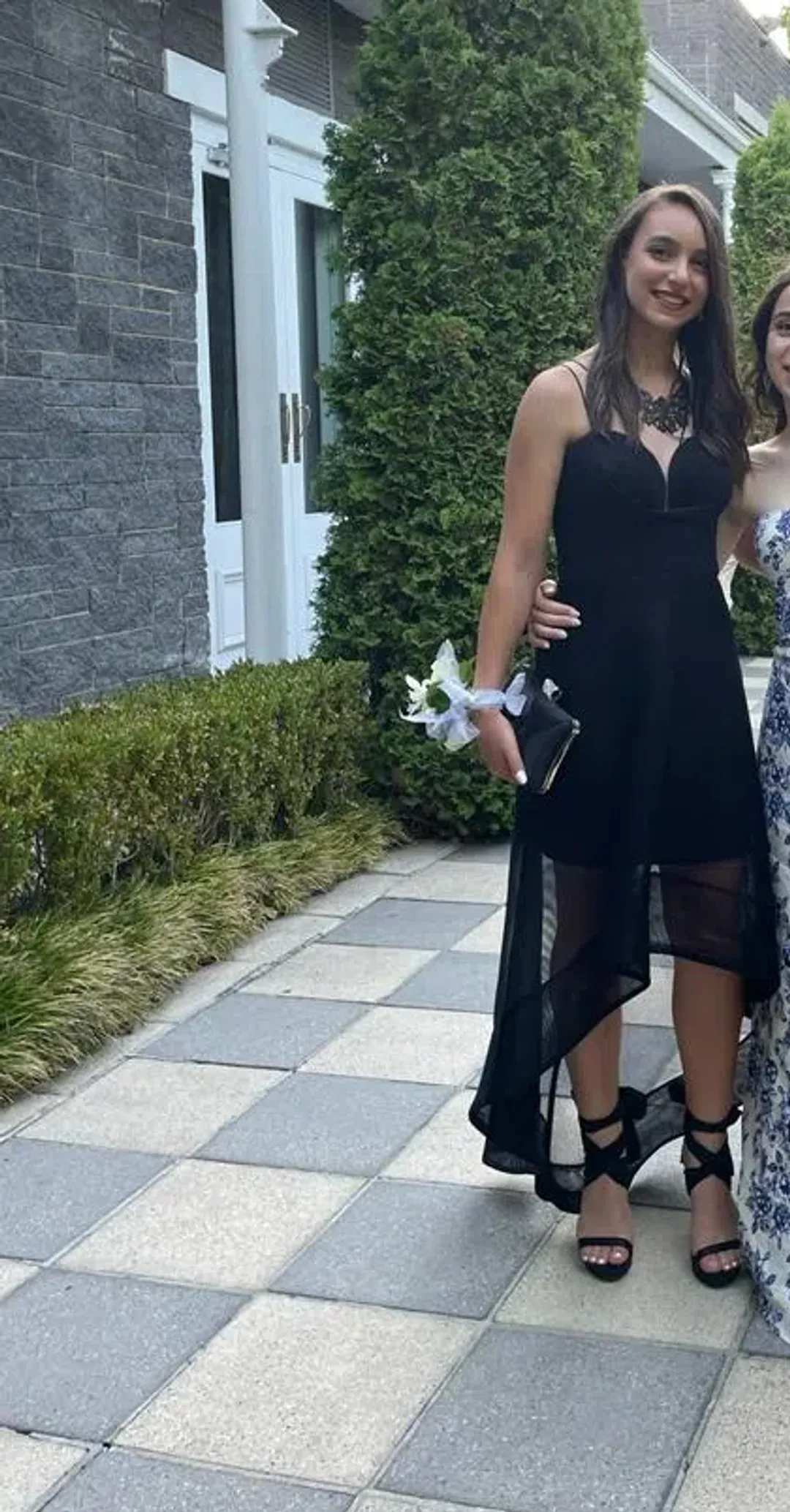 Sheike Frankie Hi Low Dress Black Size 8 for rent on The Volte - main image