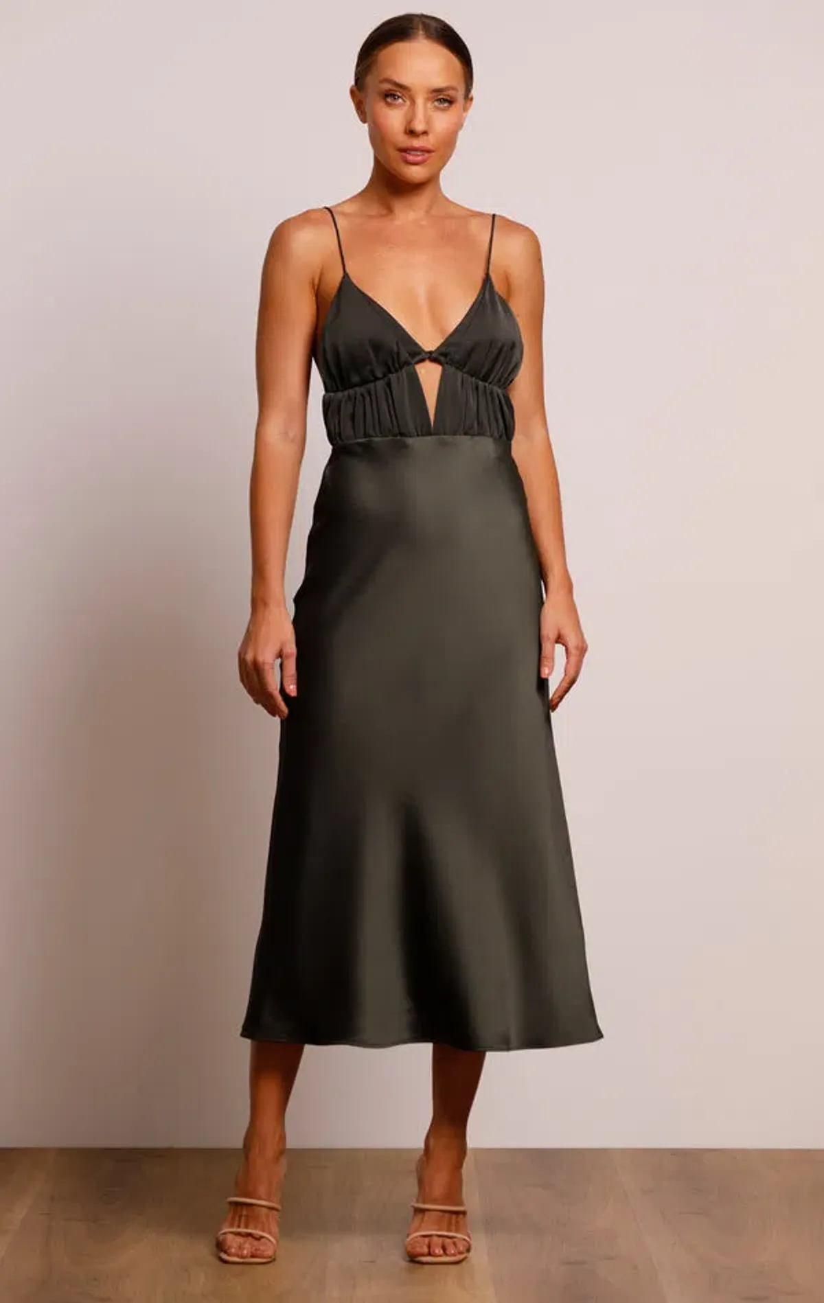 Pasduchas Pinnacle Slip Midi Dress Combat Size 8 - Image 1