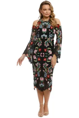 Thurley Mexican Carnival Dress Black Size AU 6 for rent on The Volte - image 1