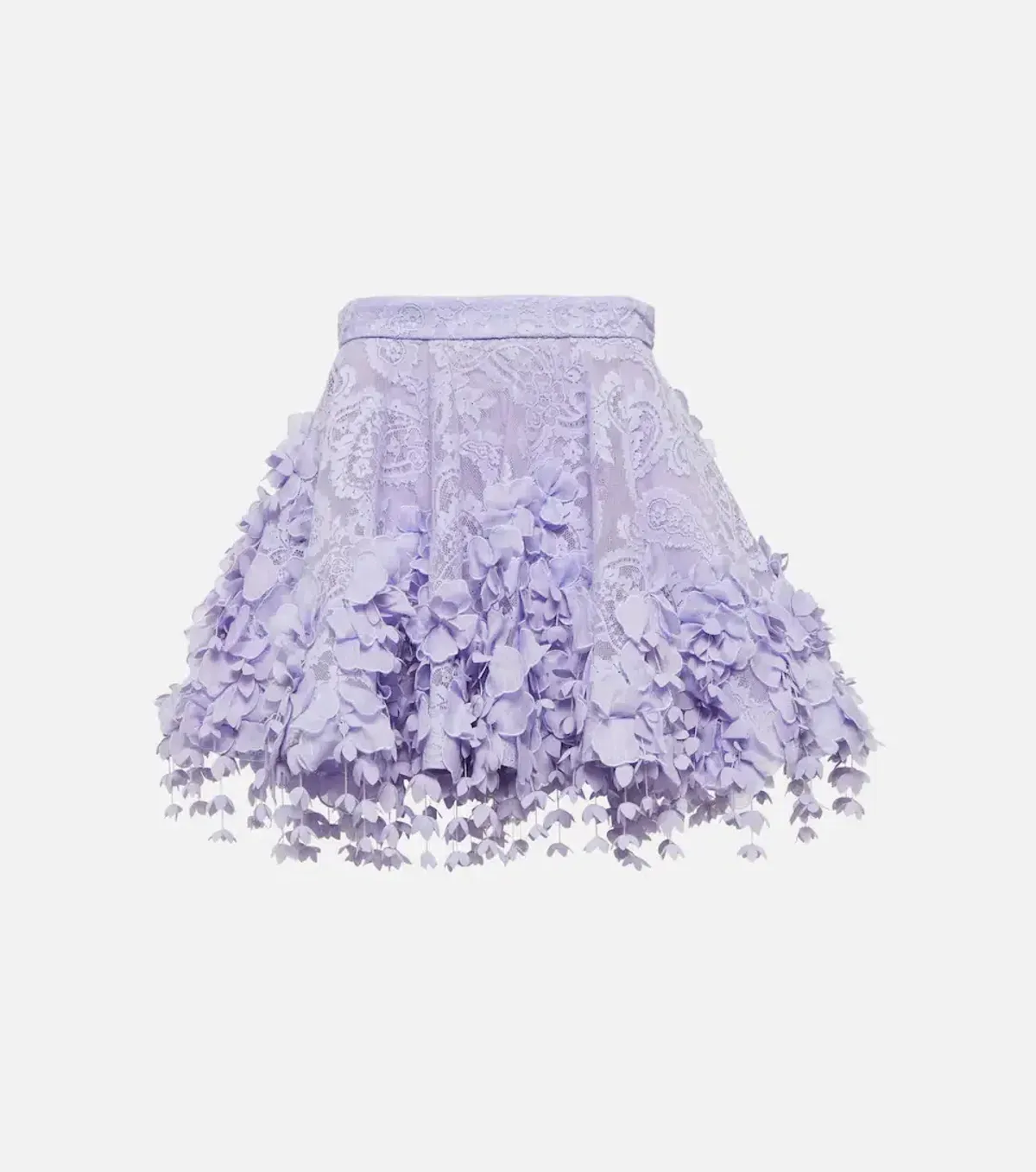 Zimmermann High Tide Flip Mini Skirt & Lace Shirt Set Periwinkle Size 0/ AU 6 to 8 - Image 4