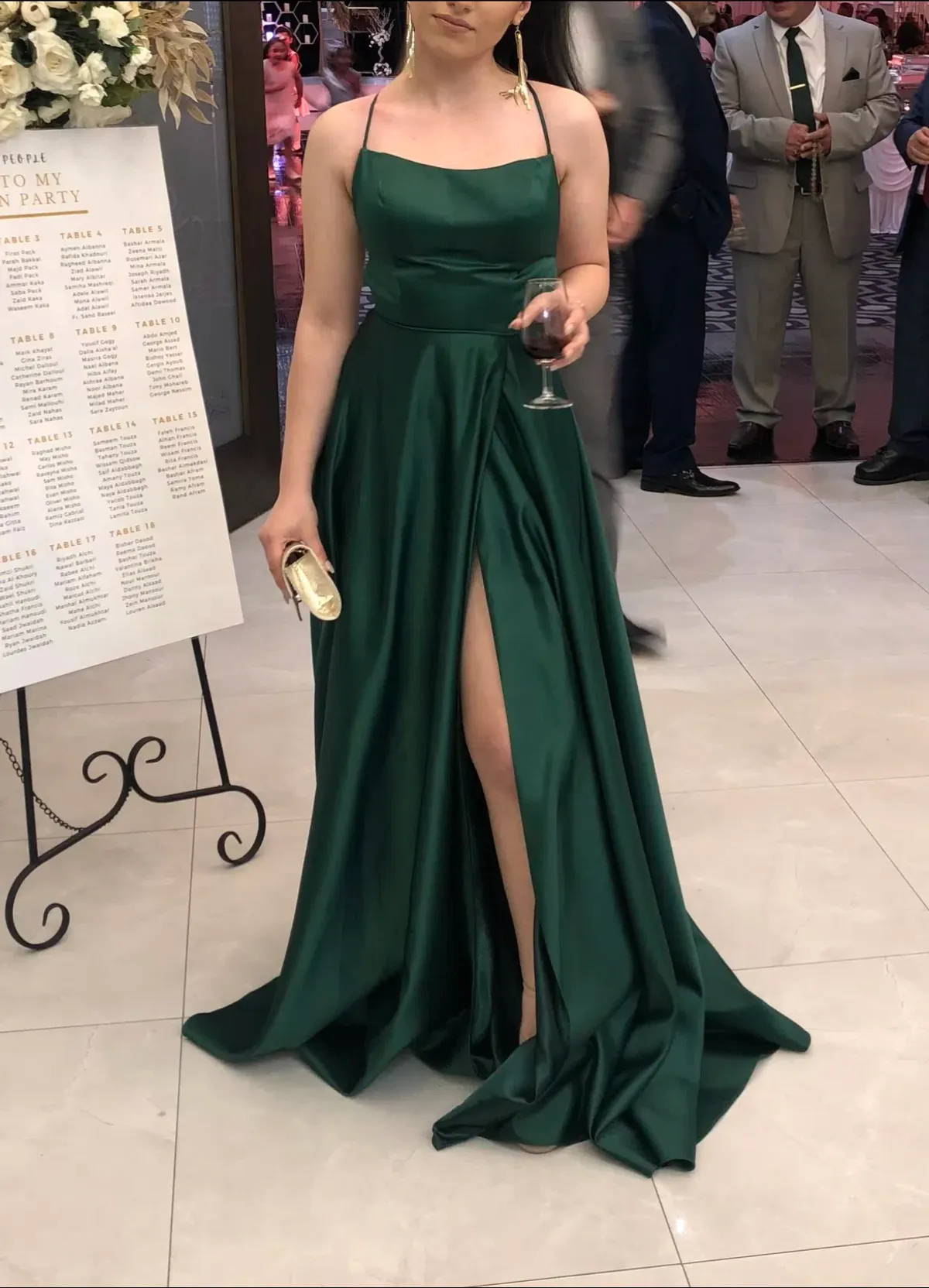 Coco Chanel Maddy Gown Emerald Gown Size 8 - Image 4