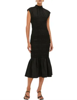 Saba Kiera Shirred Dress Black Size 10 for rent on The Volte - image 3