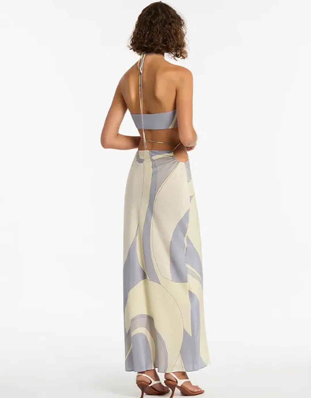 Sir the Label Adrianna Deconstructed Dress Cesco Print Size / Au 8 for rent on The Volte - main image