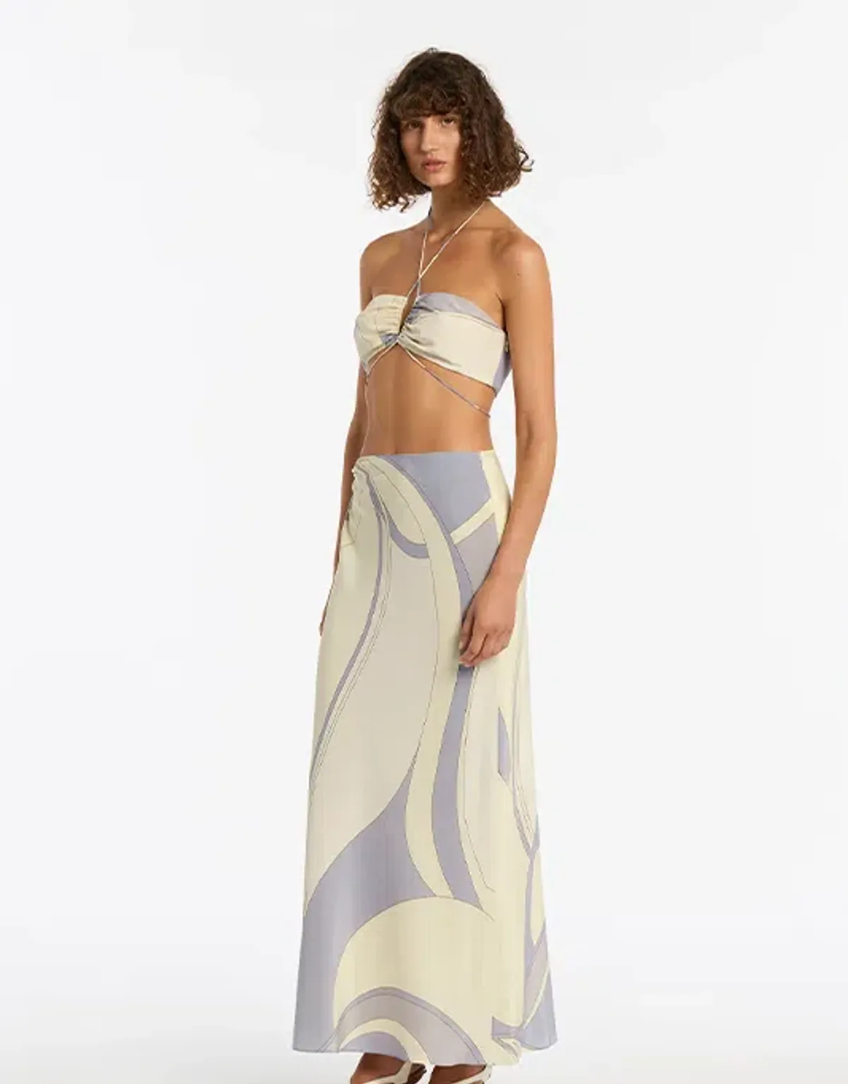 Sir the Label Adrianna Deconstructed Dress Cesco Print Size / Au 8 - Image 3