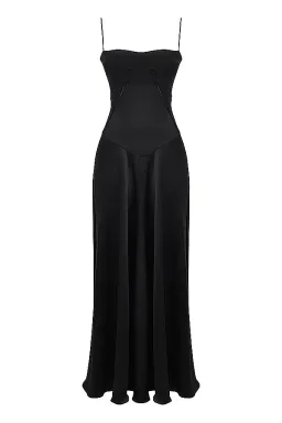 House of CB Anabella Lace Up Corset Maxi Dress in Black Size M / AU 10 for rent on The Volte - image 6