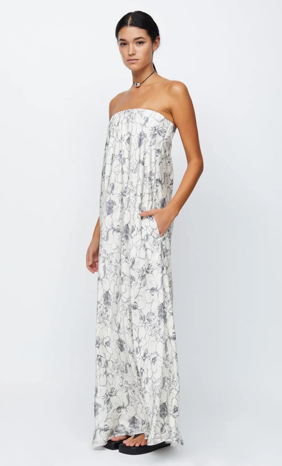 Bec & Bridge Tillie Strapless Maxi Dress Floral Size 14 / XL - Image 4