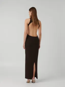 Effie Kats Ambre Gown - Coffee - Size M (10) for rent on The Volte - image 4