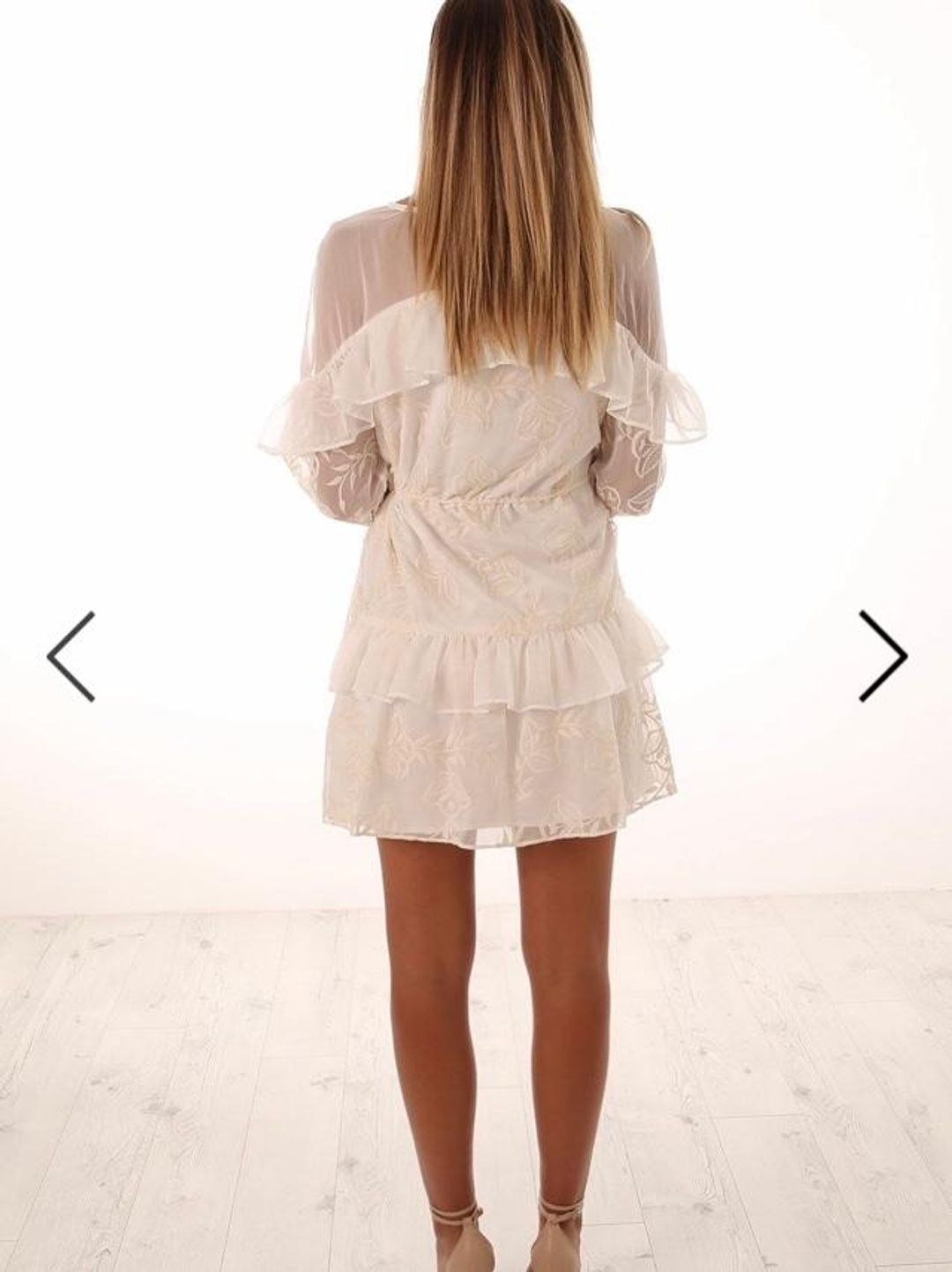 Stevie May White Flow Mini Dress for rent on The Volte - main image