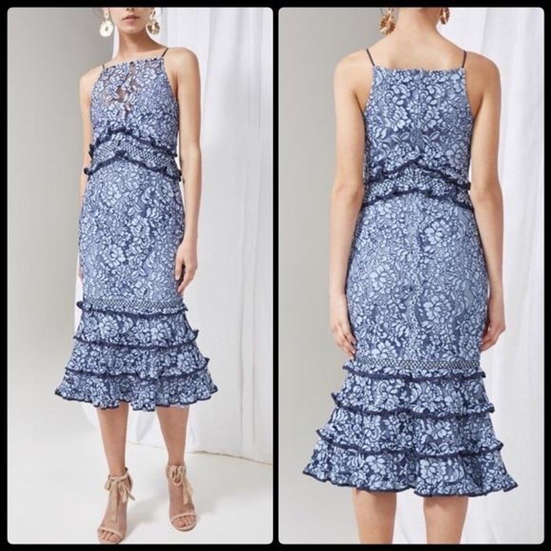 Keepsake Catch Me Lace Midi Dress $80 ONO, BNWT for rent on The Volte - main image