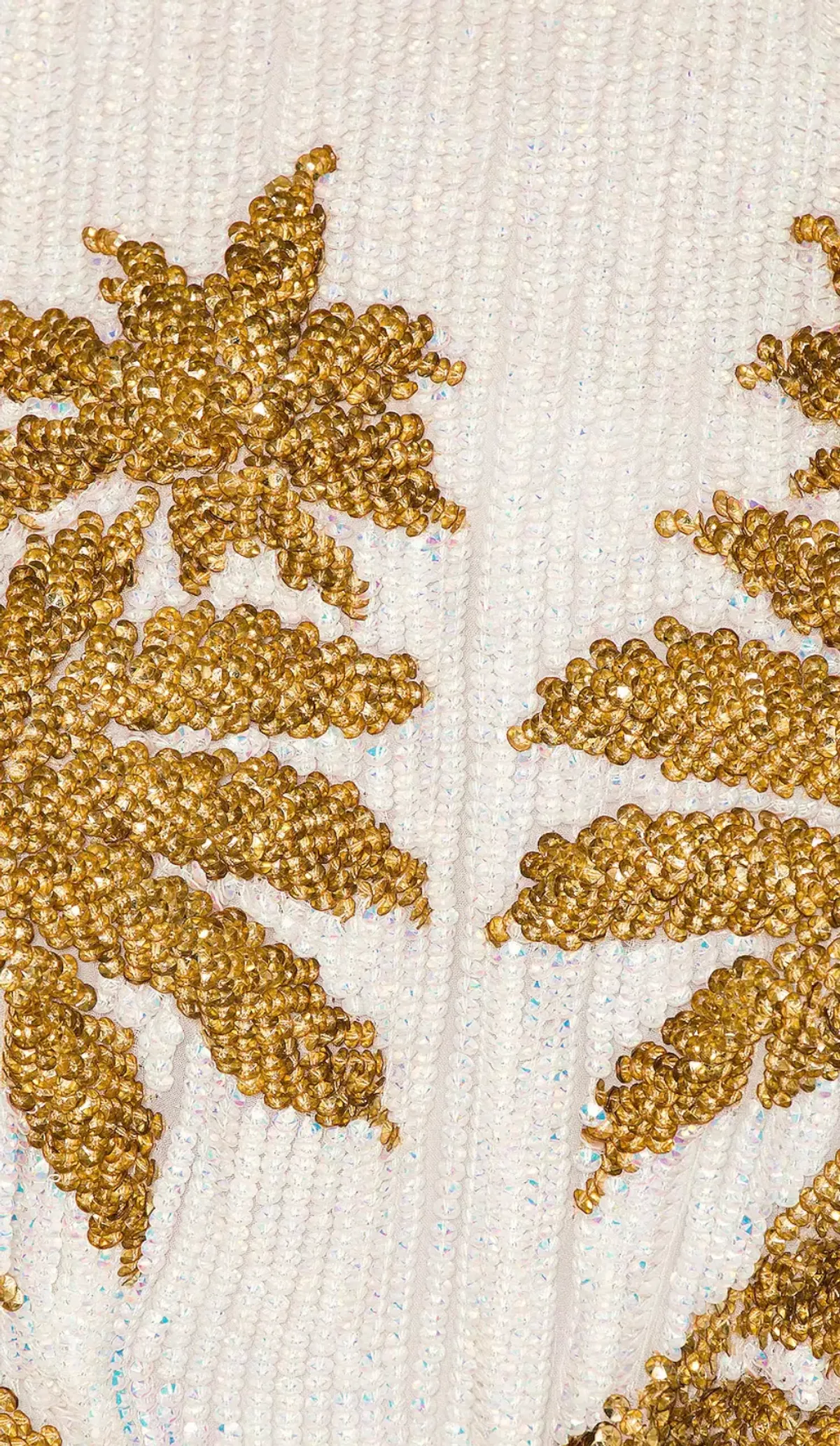 Retrofete Grace Palm Dress White/Gold Palm Size 8 - Image 3