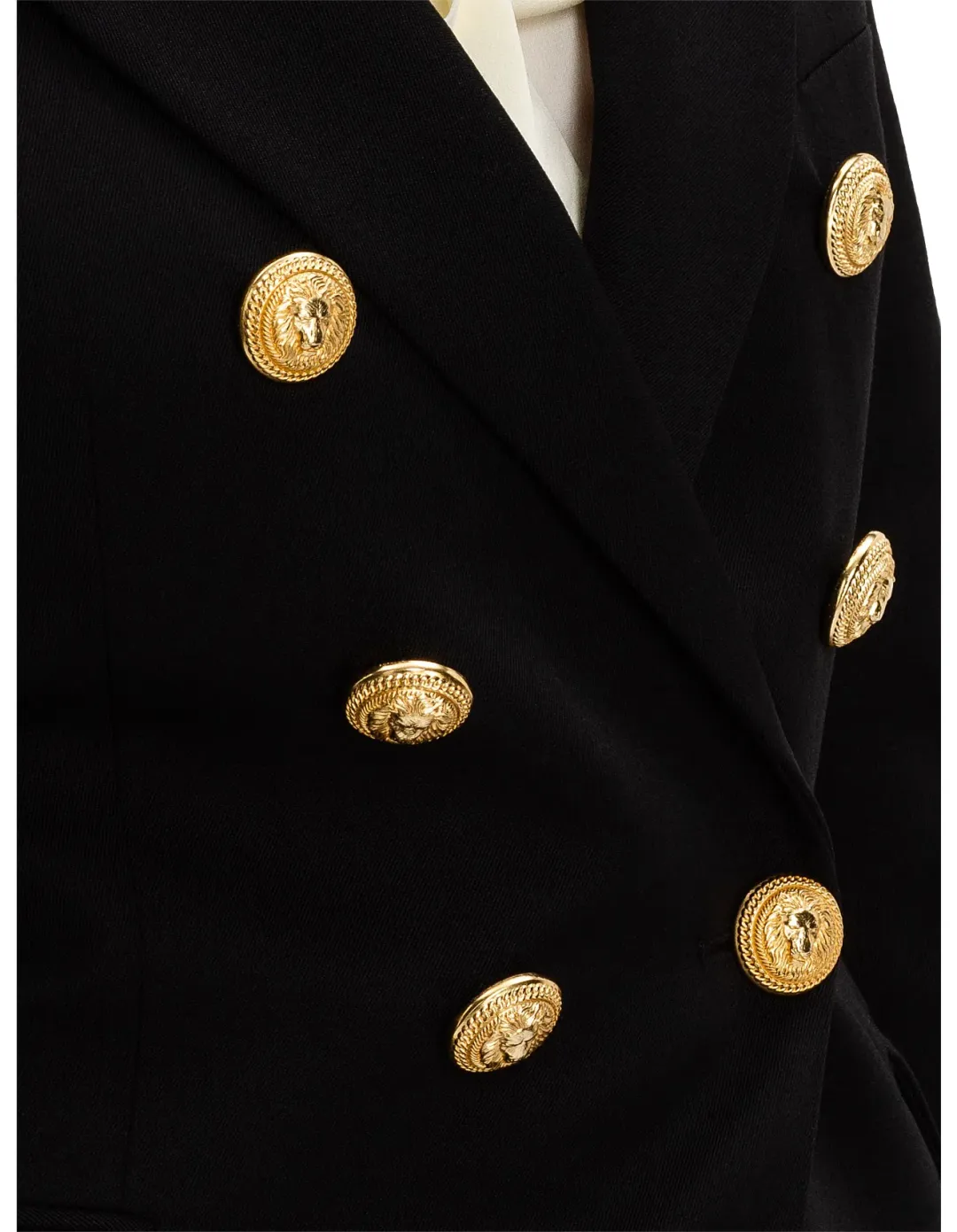 Balmain Double-breasted Wool-twill Blazer With Gold Buttons Size 40/Au 12 for rent on The Volte - main image