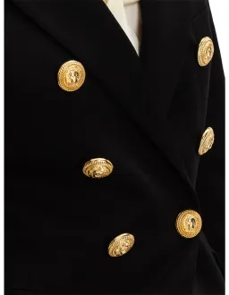 Balmain Double-breasted Wool-twill Blazer With Gold Buttons Size 40/Au 12 for rent on The Volte - image 3