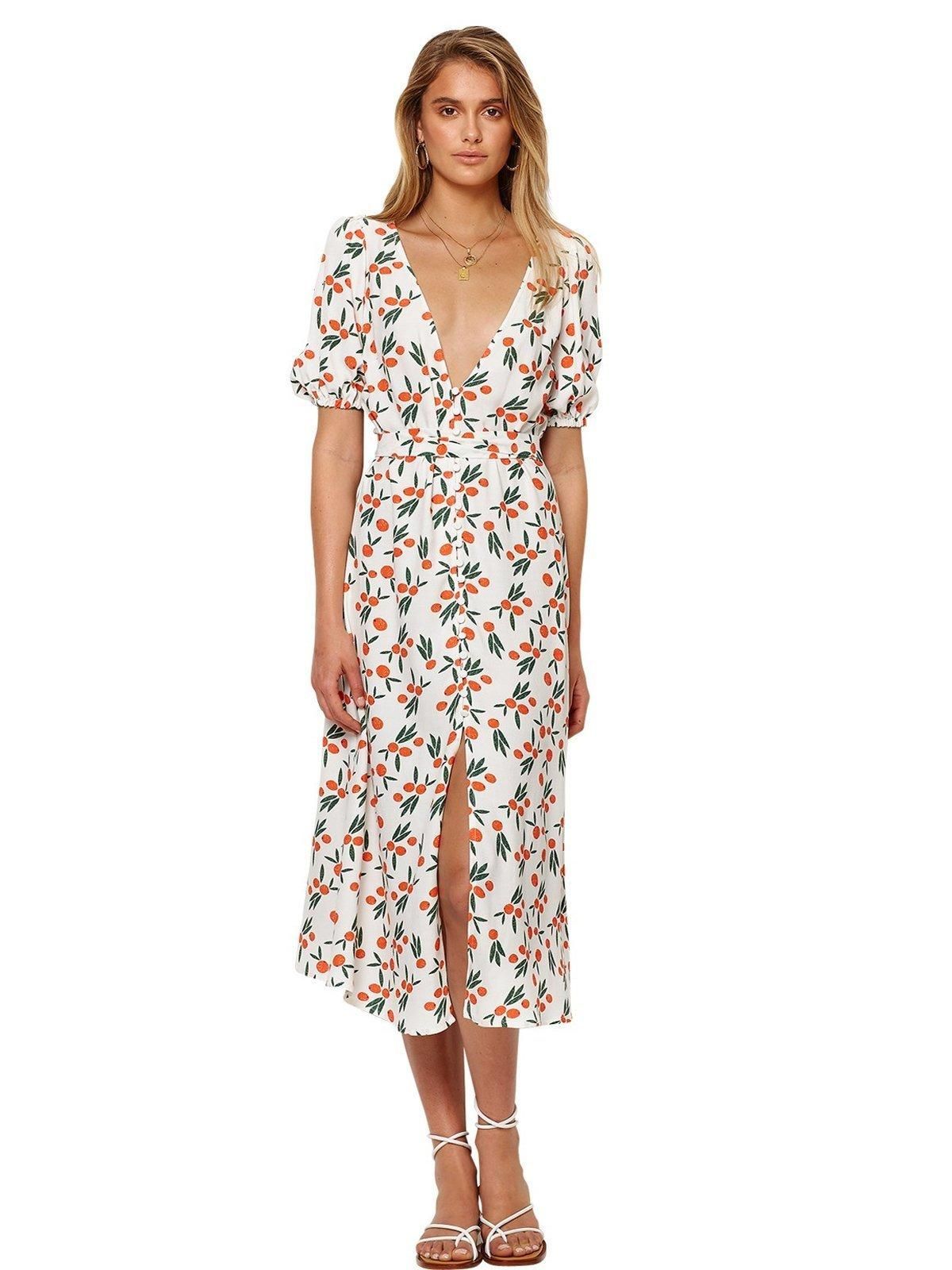 Bec & Bridge Orangina Midi Dress Print Size 8 - Image 1