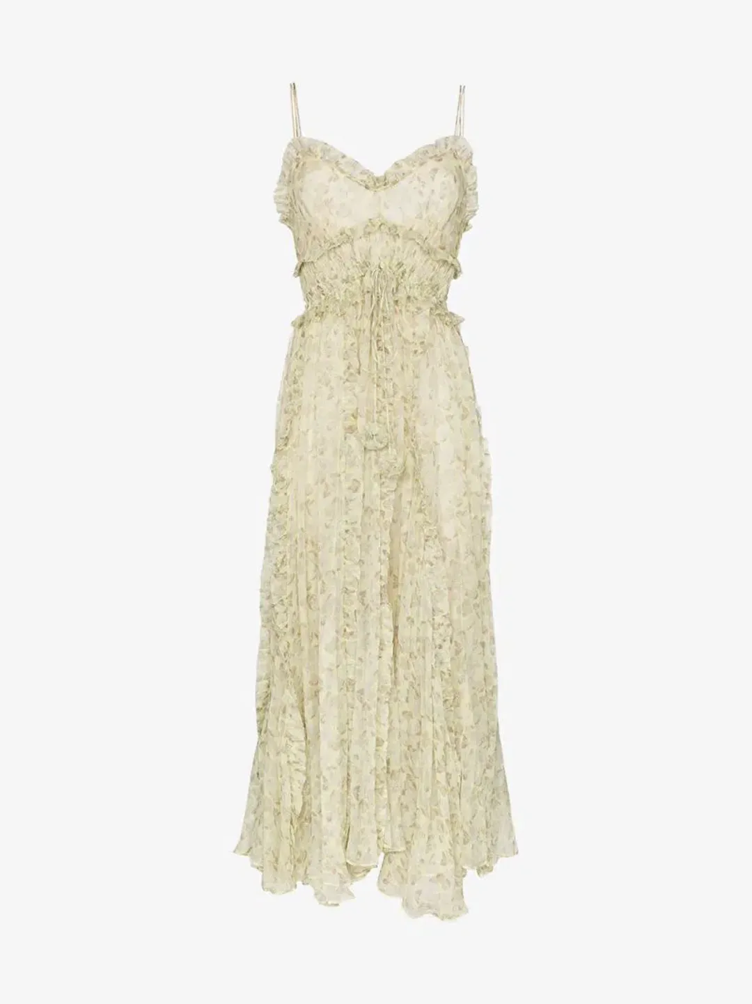 Lee Mathews Nina Crinkle Silk Floral Cami Dress Floral Size 12 for rent on The Volte - main image