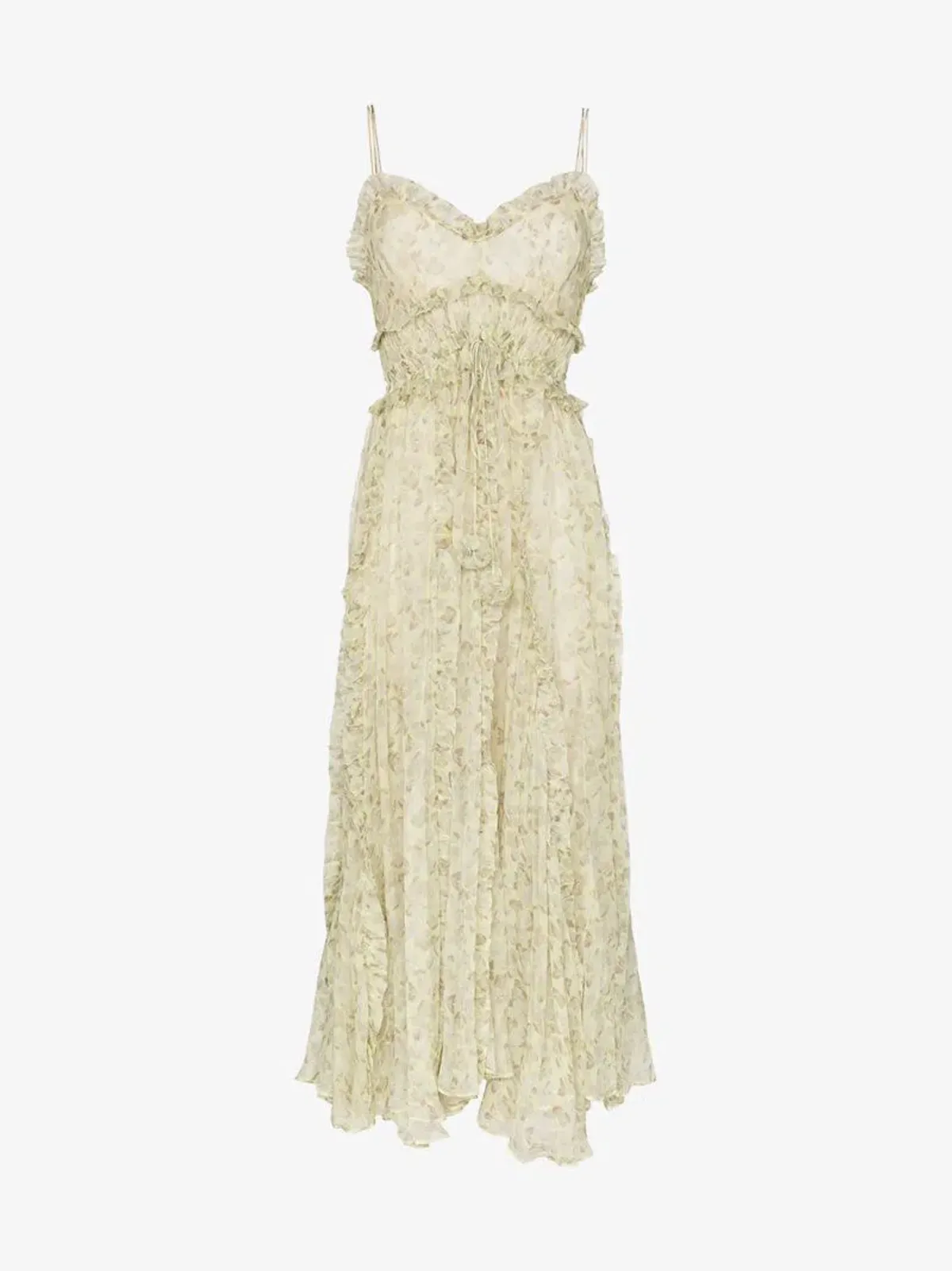 Lee Mathews Nina Crinkle Silk Floral Cami Dress Floral Size 12 - Image 6