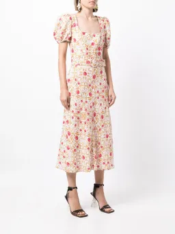 Rebecca Vallance Catania Midi Dress Floral Size 14 for rent on The Volte - image 2