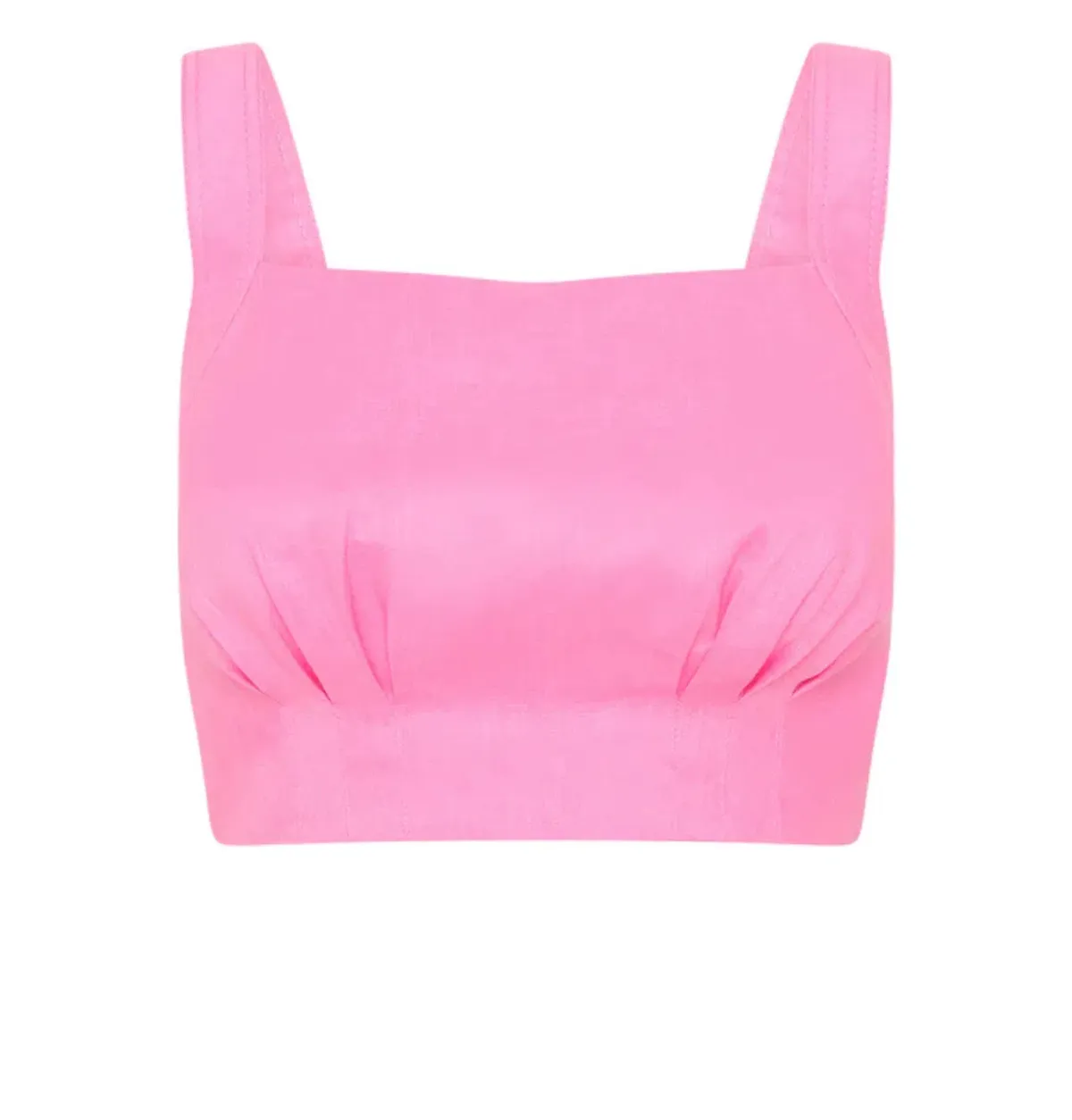 Aje Paper Bag Shorts & Tie Back Top Two Piece Set in Pink Size 6 - Image 6