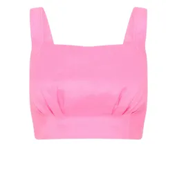 Aje Paper Bag Shorts & Tie Back Top Two Piece Set in Pink Size 6 for rent on The Volte - image 6