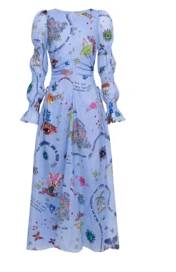 Kate Ford Caracus Cut Out Gown Multi Print Size 10 for rent on The Volte - image 6