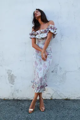 V. Chapman - The Lilac Dress in Floral - Size 12 for rent on The Volte - image 1