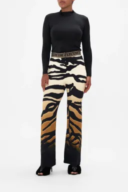 Camilla Full Length Flared Pant Tame My Tiger Print Size L / AU 14 for rent on The Volte - image 5