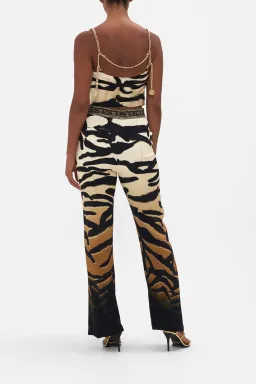 Camilla Full Length Flared Pant Tame My Tiger Print Size L / AU 14 for rent on The Volte - image 3