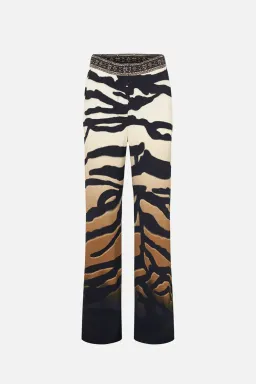 Camilla Full Length Flared Pant Tame My Tiger Print Size L / AU 14 for rent on The Volte - image 7