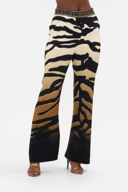 Camilla Full Length Flared Pant Tame My Tiger Print Size L / AU 14 for rent on The Volte - image 4