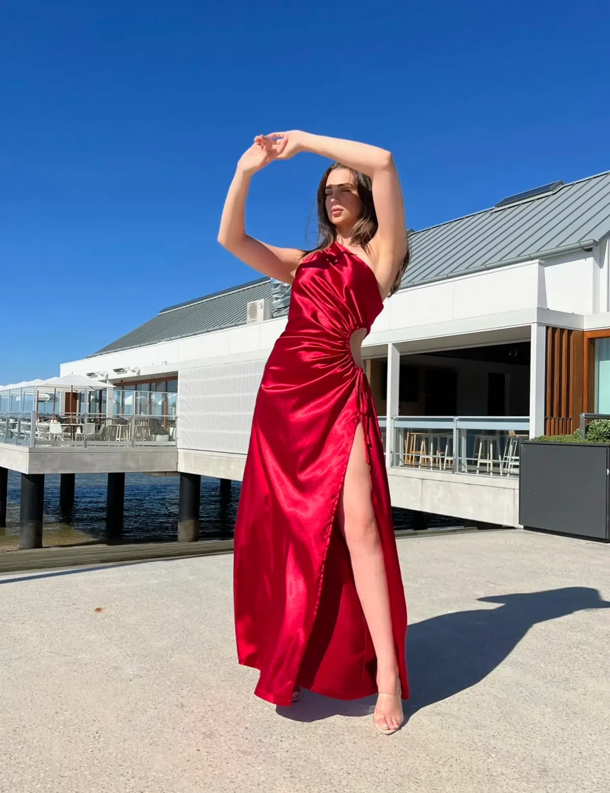 Sonya Moda Nour Scarlett Maxi Dress Red Size 10 - Image 2