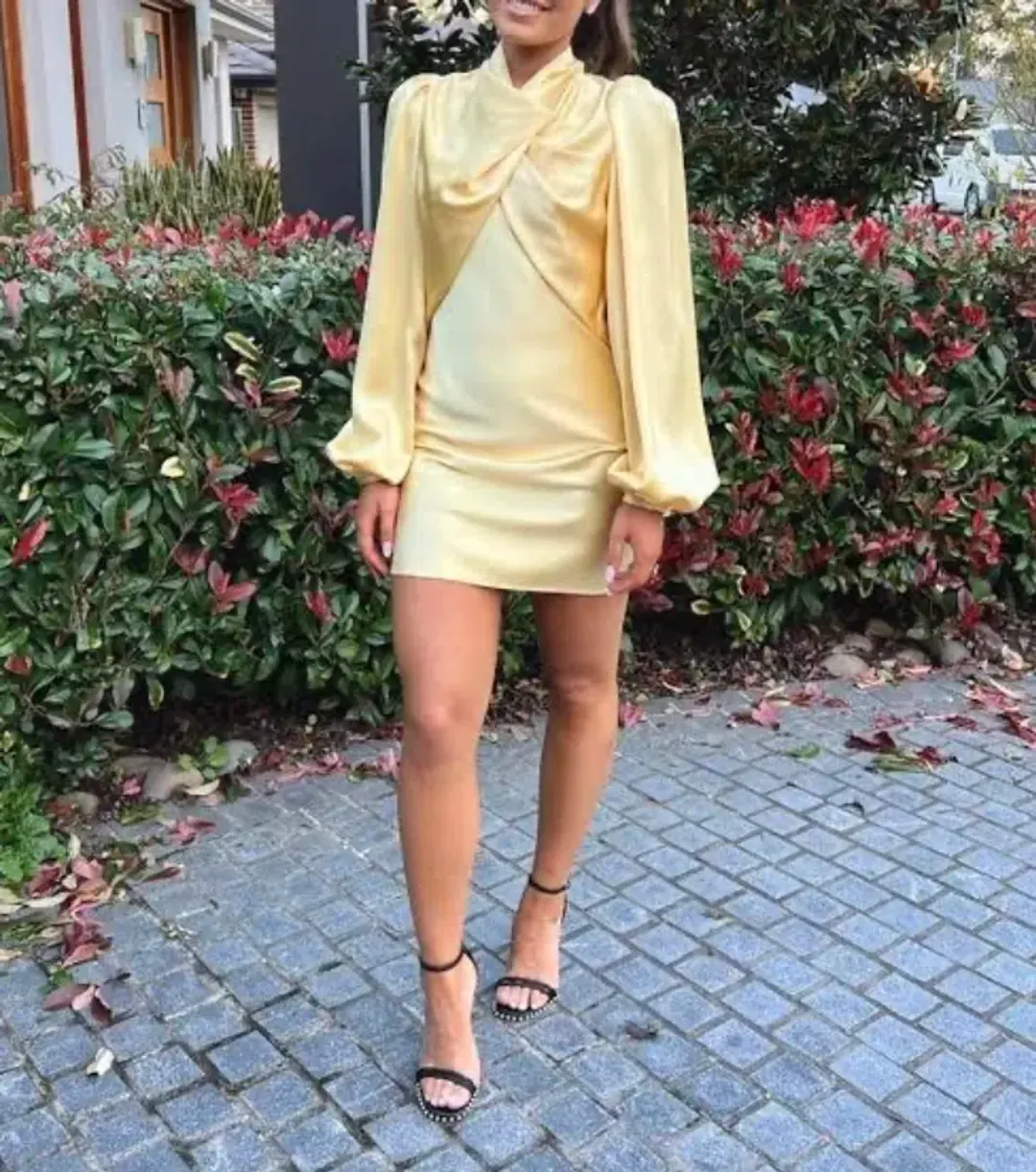 Acler The Lindhurst Dress in Lemon Size 6 for rent on The Volte - main image