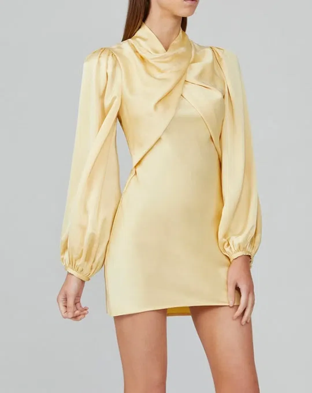 Acler The Lindhurst Dress in Lemon Size 6 for rent on The Volte - main image
