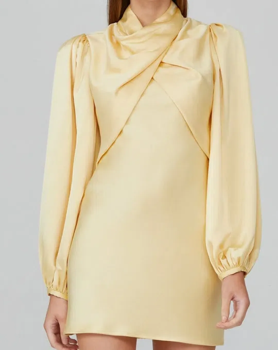 Acler The Lindhurst Dress in Lemon Size 6 for rent on The Volte - main image
