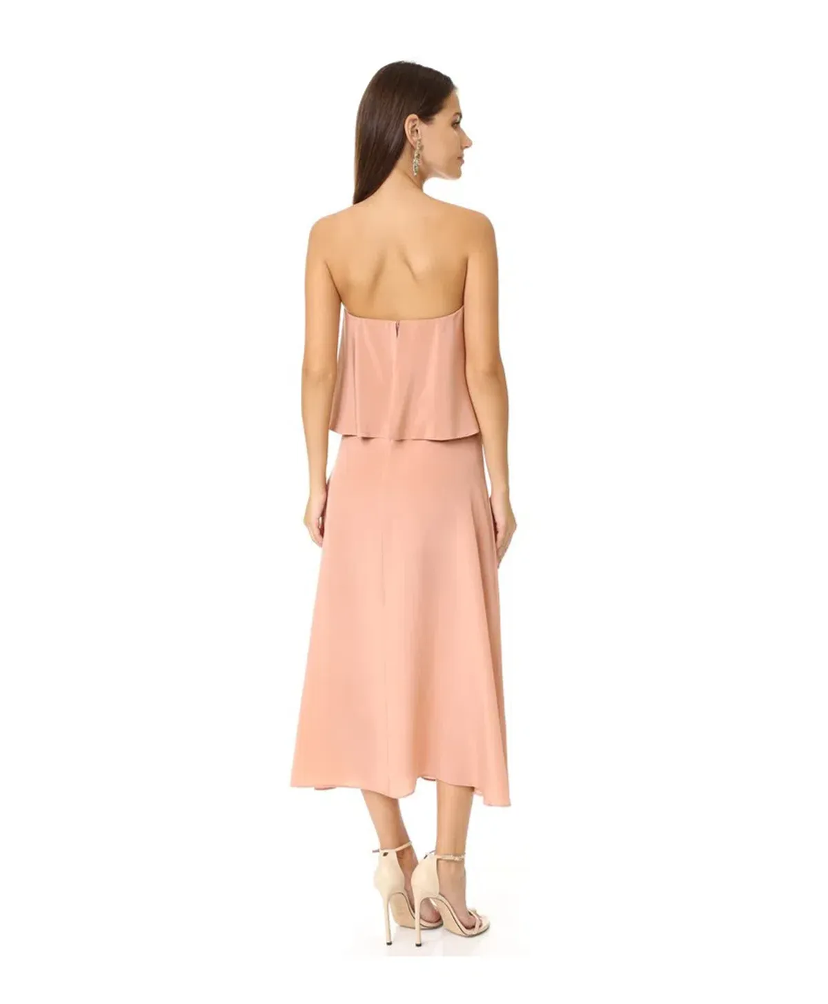 Zimmerman Strapless Flounce Dress Pink Size 3/ AU 14 - Image 2