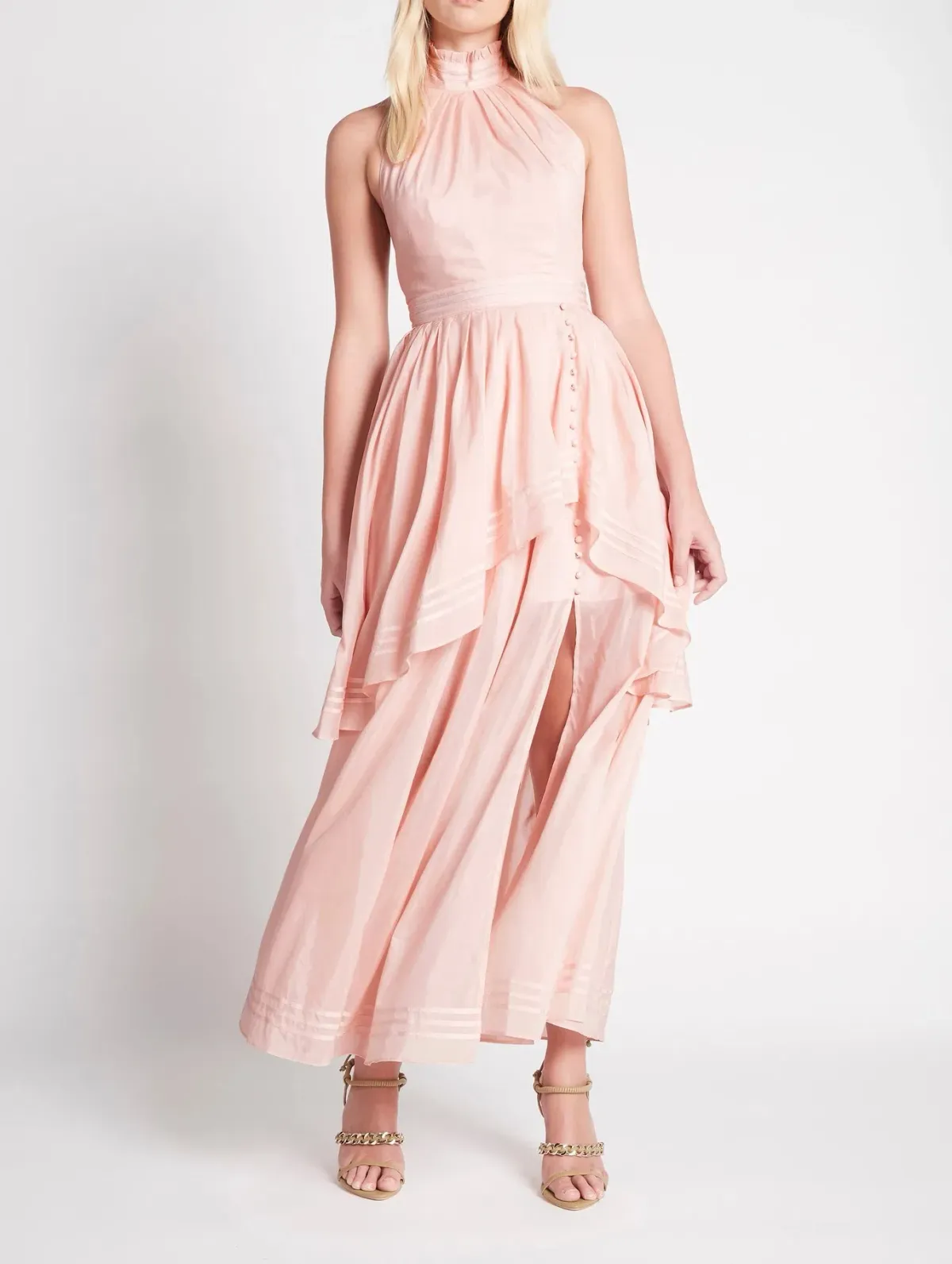 Aje Sienna Maxi Dress Blush Size 6 - Image 1