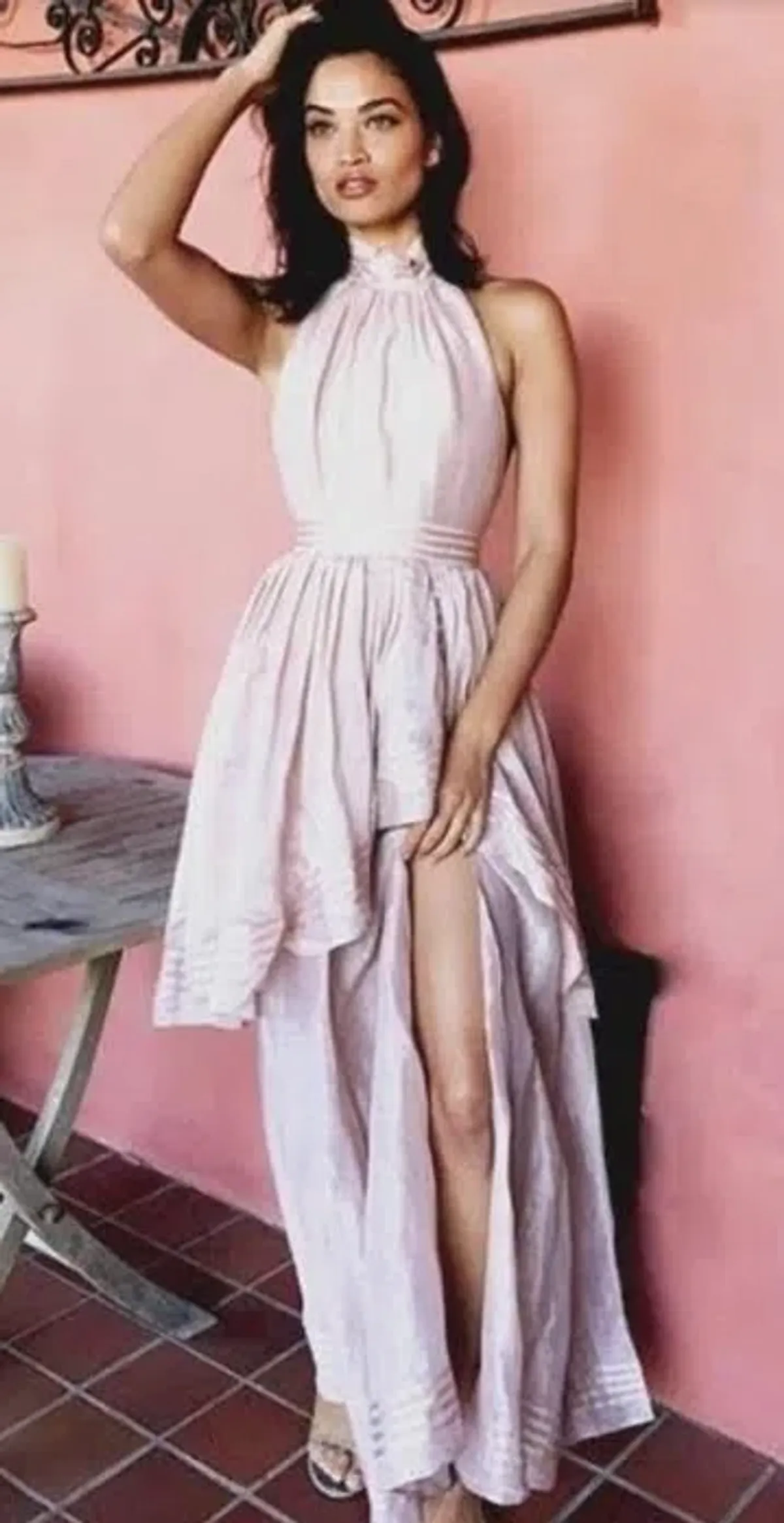 Aje Sienna Maxi Dress Blush Size 6 - Image 5