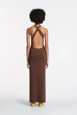 Sir The Label Aude Open Back Dress Brown Size 0 / AU 6 for rent on The Volte - image 3