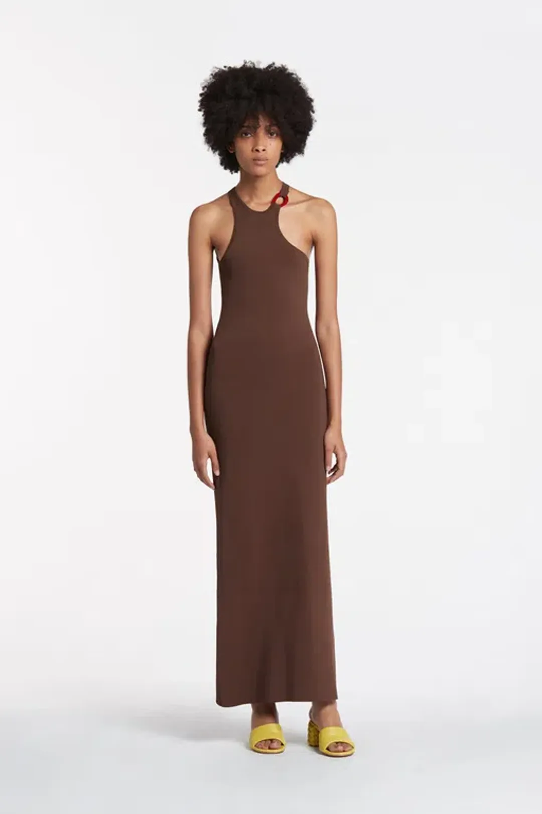 Sir The Label Aude Open Back Dress Brown Size 0 / AU 6 for rent on The Volte - main image